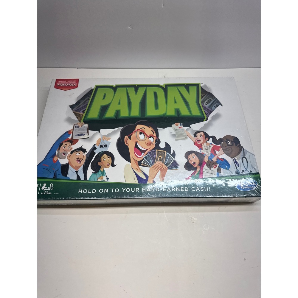 Hasbro Gaming Pay Day BoardGame Classic Family Money Management E0751 New Sealed